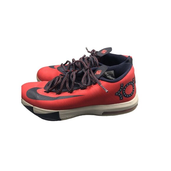 Men\'s Nike KD VI 6 DC Light Crimson Obsidian Basketball Shoes Sz 8 599424 600 main image 9